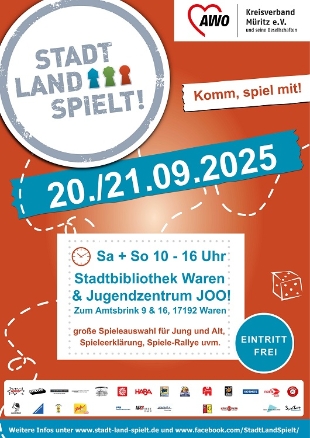 Plakat Stadt Land Spielt 2025
